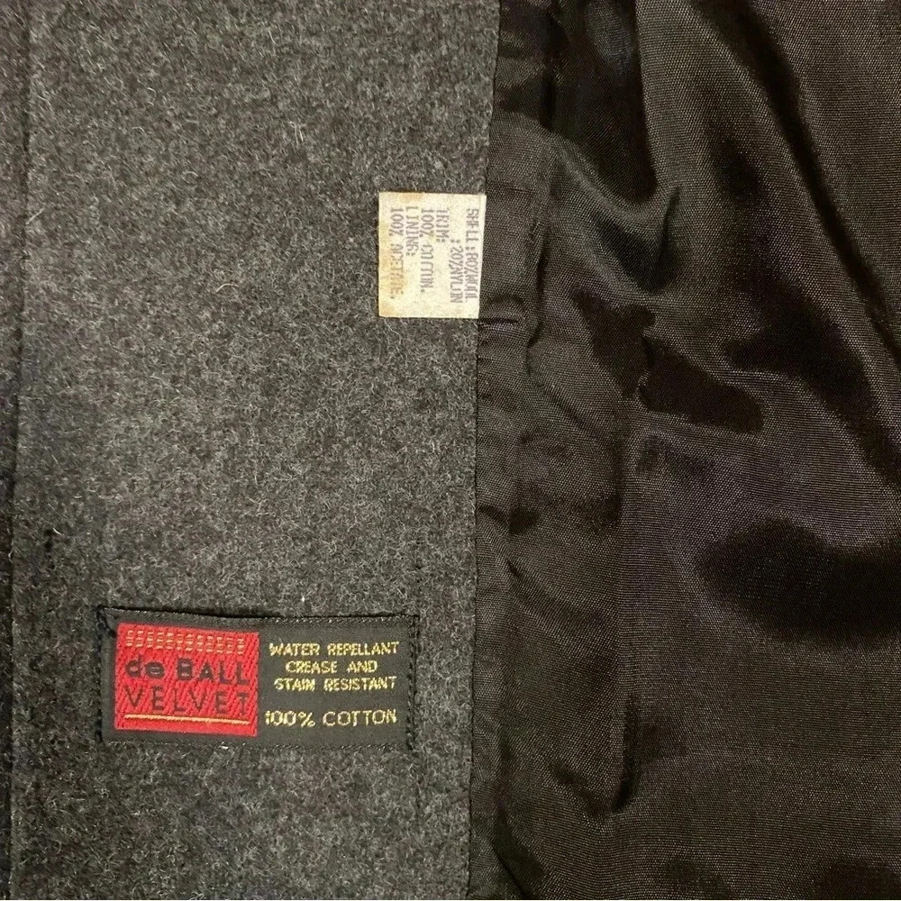 VGT JOFELD de Ball Valvet Women's Stand Collar Coat Front Buttons Black Size M - Picture 10 of 15
